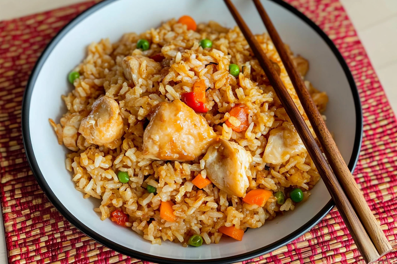 Arroz frito estilo cantonés