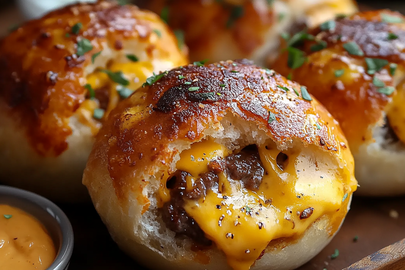 Bombas de hamburguesa con tocino