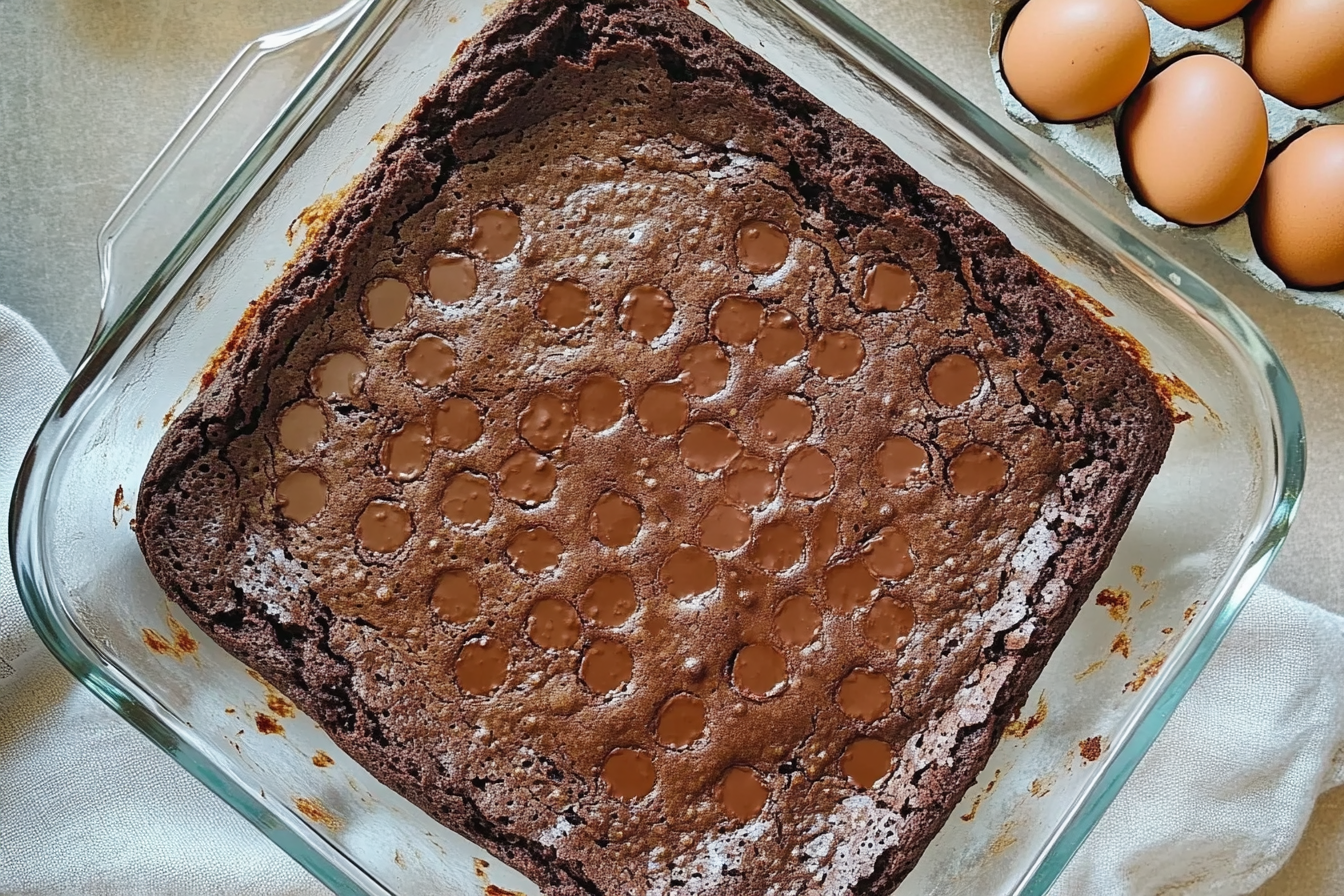 Brownie de calabacín y chocolate