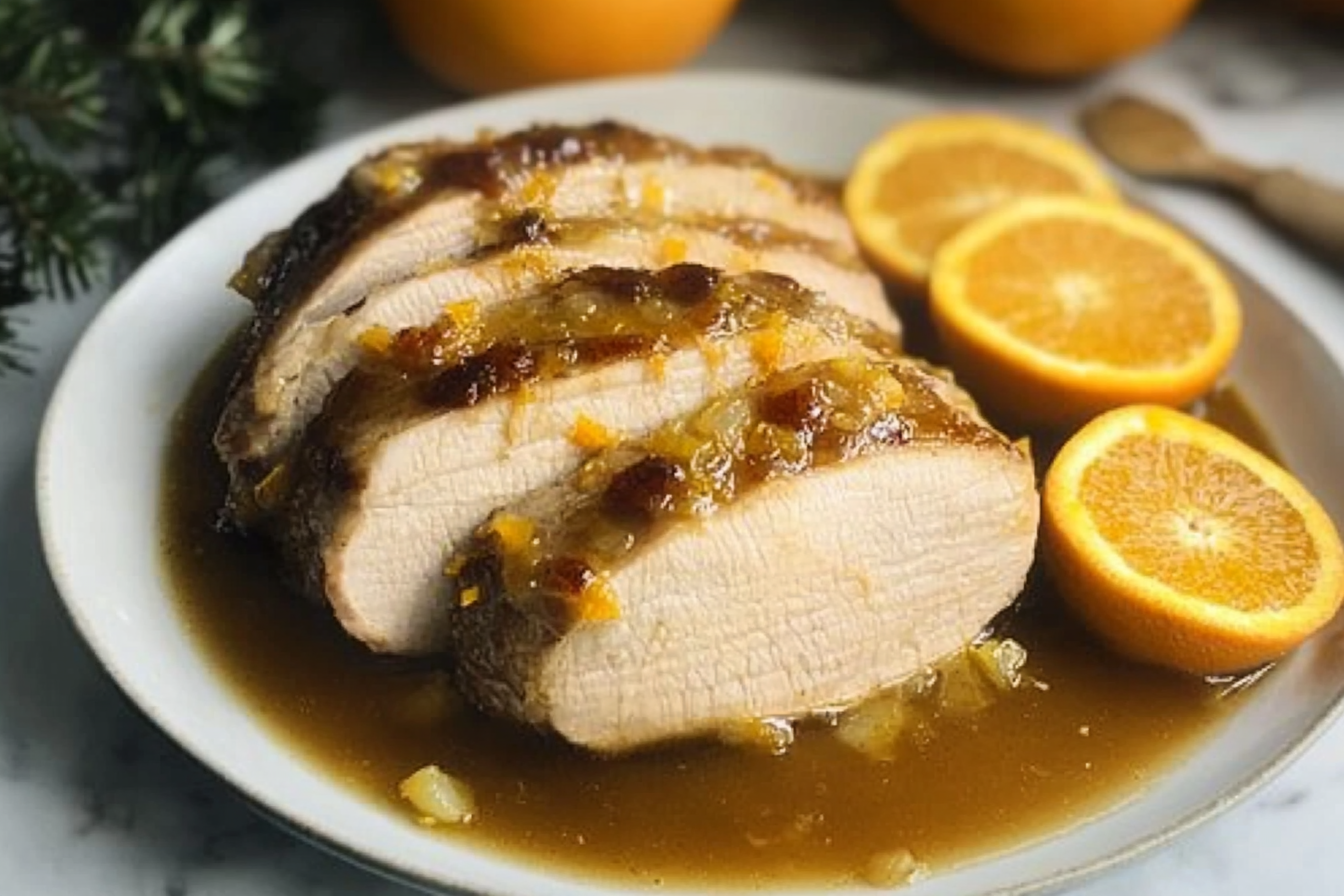 Cerdo en salsa de naranja