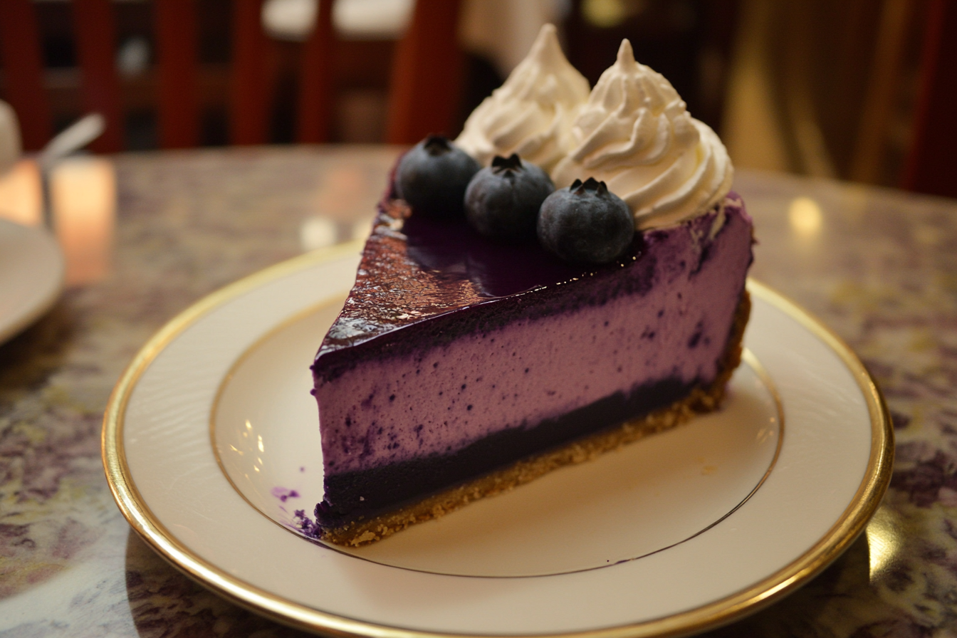 Cheesecake de arándano delicioso
