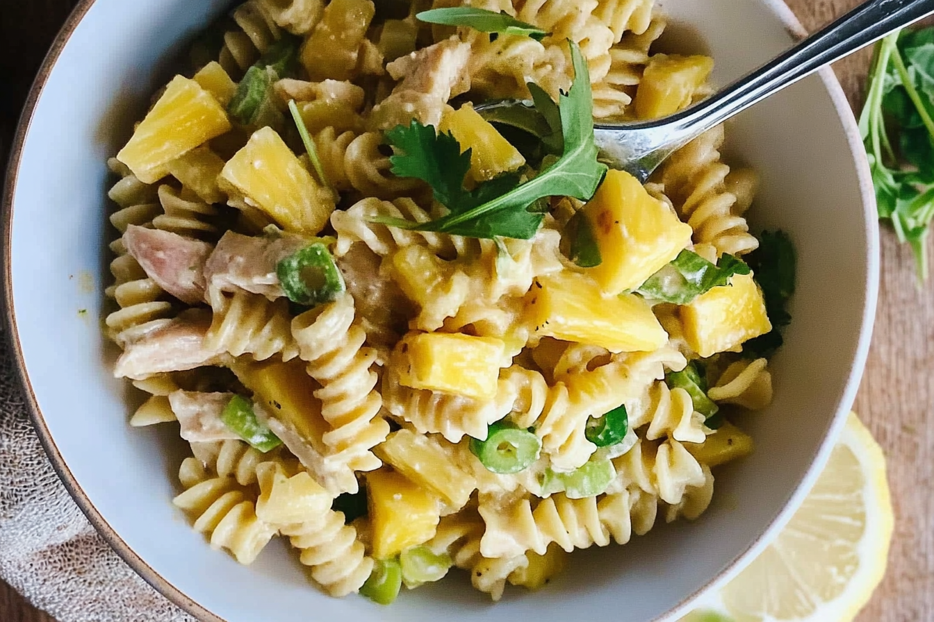 Ensalada de pasta con pollo