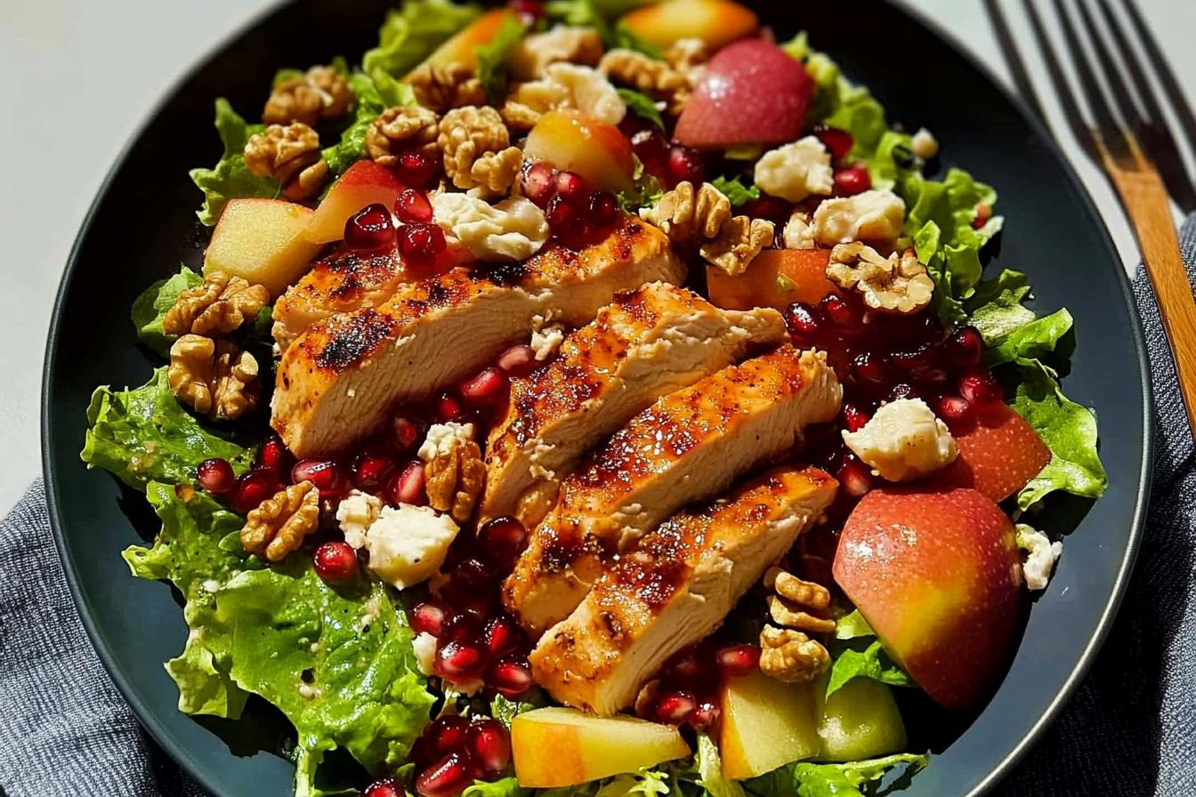 Ensalada otoñal de pollo