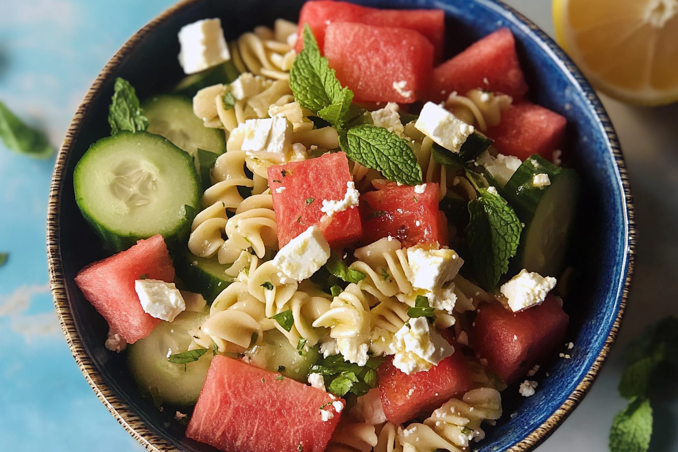Ensalada refrescante de sandía