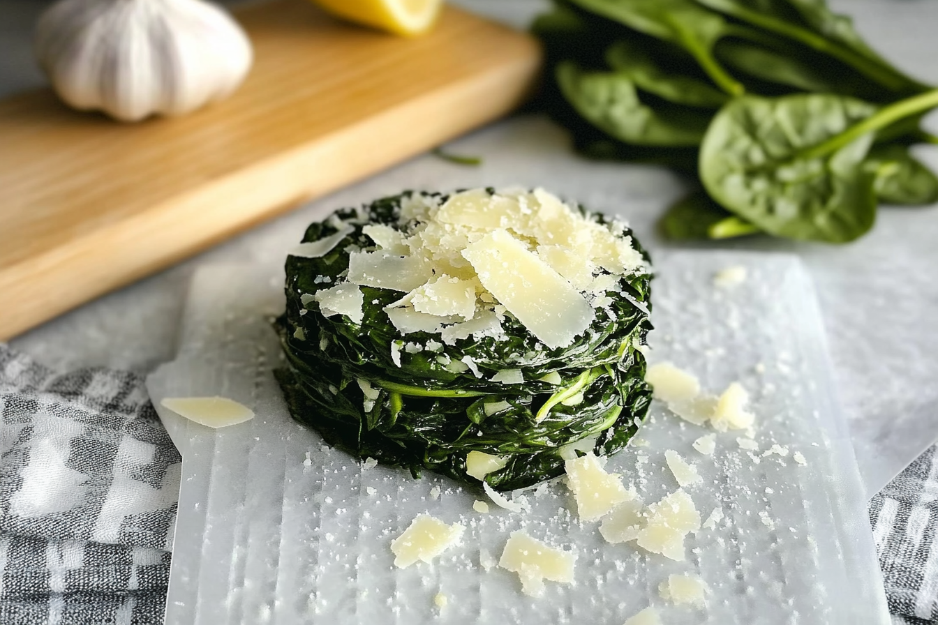 Espinacas al parmesano