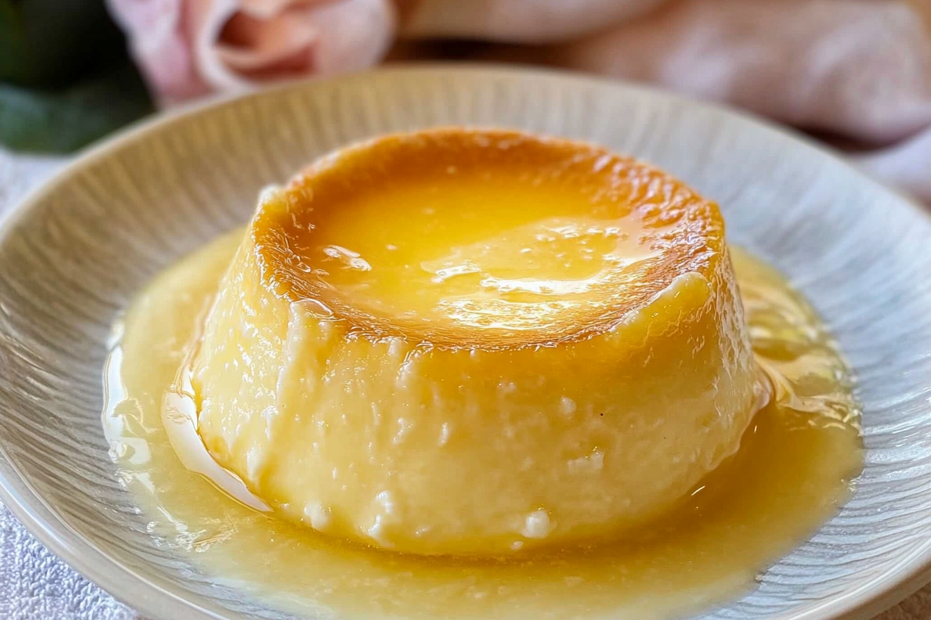 Flan de huevo y vainilla