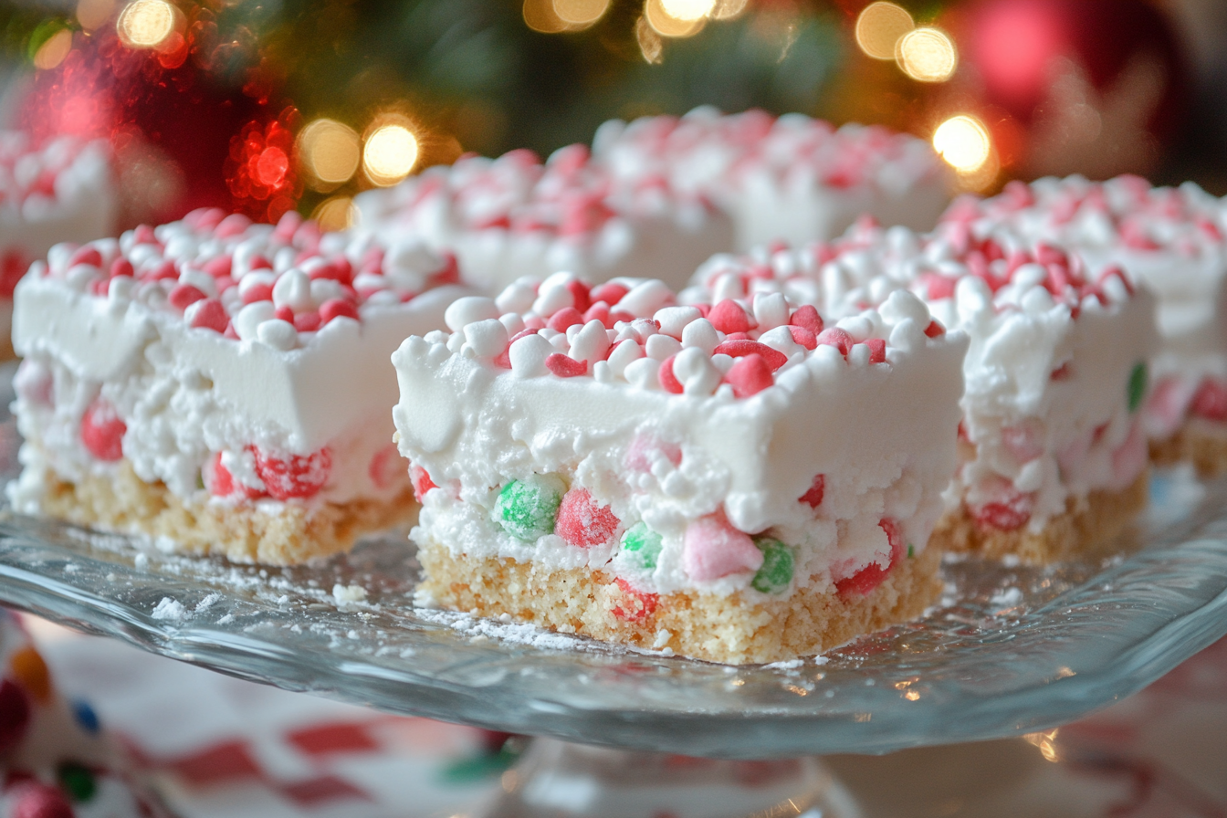 Fluff de malvavisco navideño