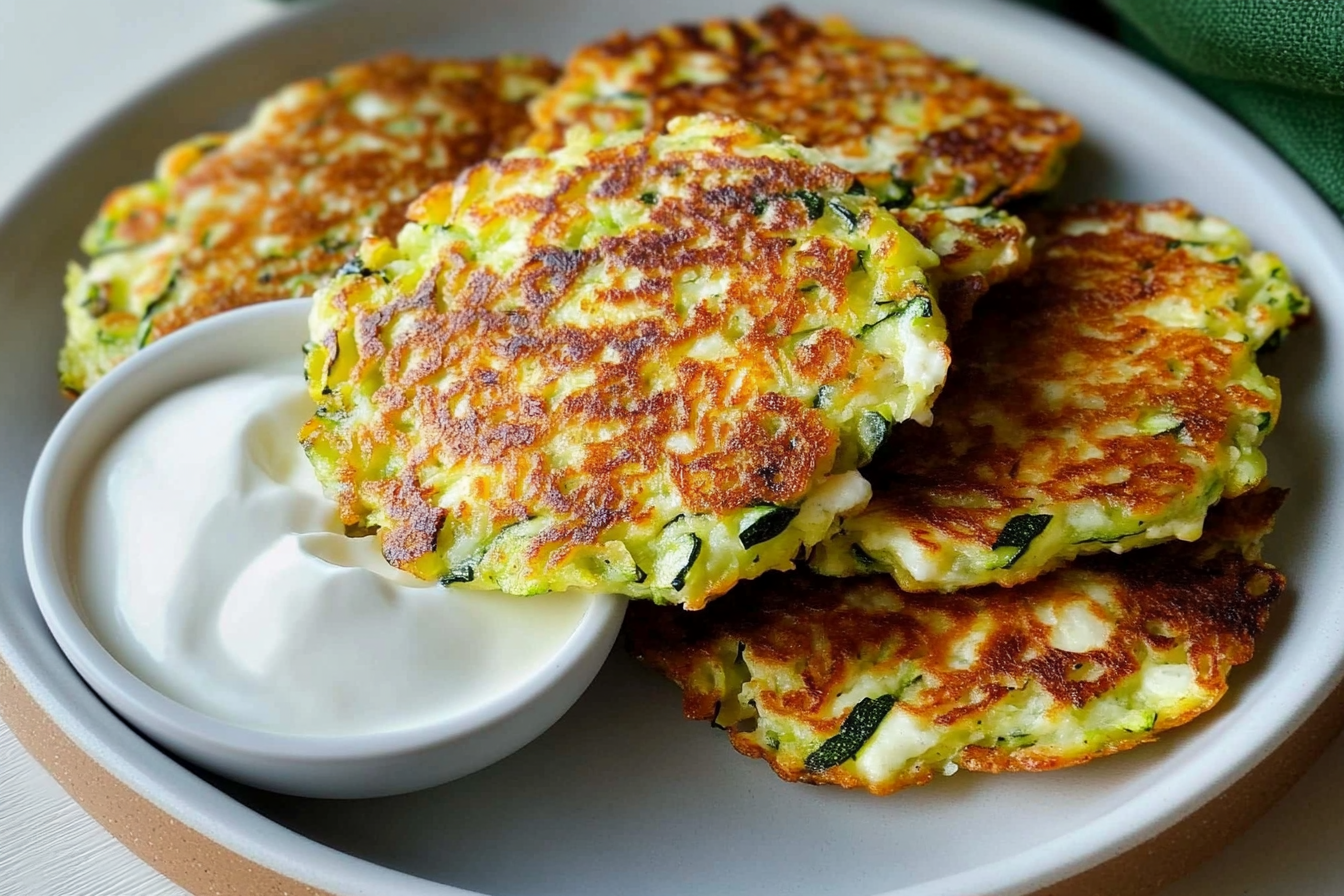 Fritters de calabacín y mozzarella