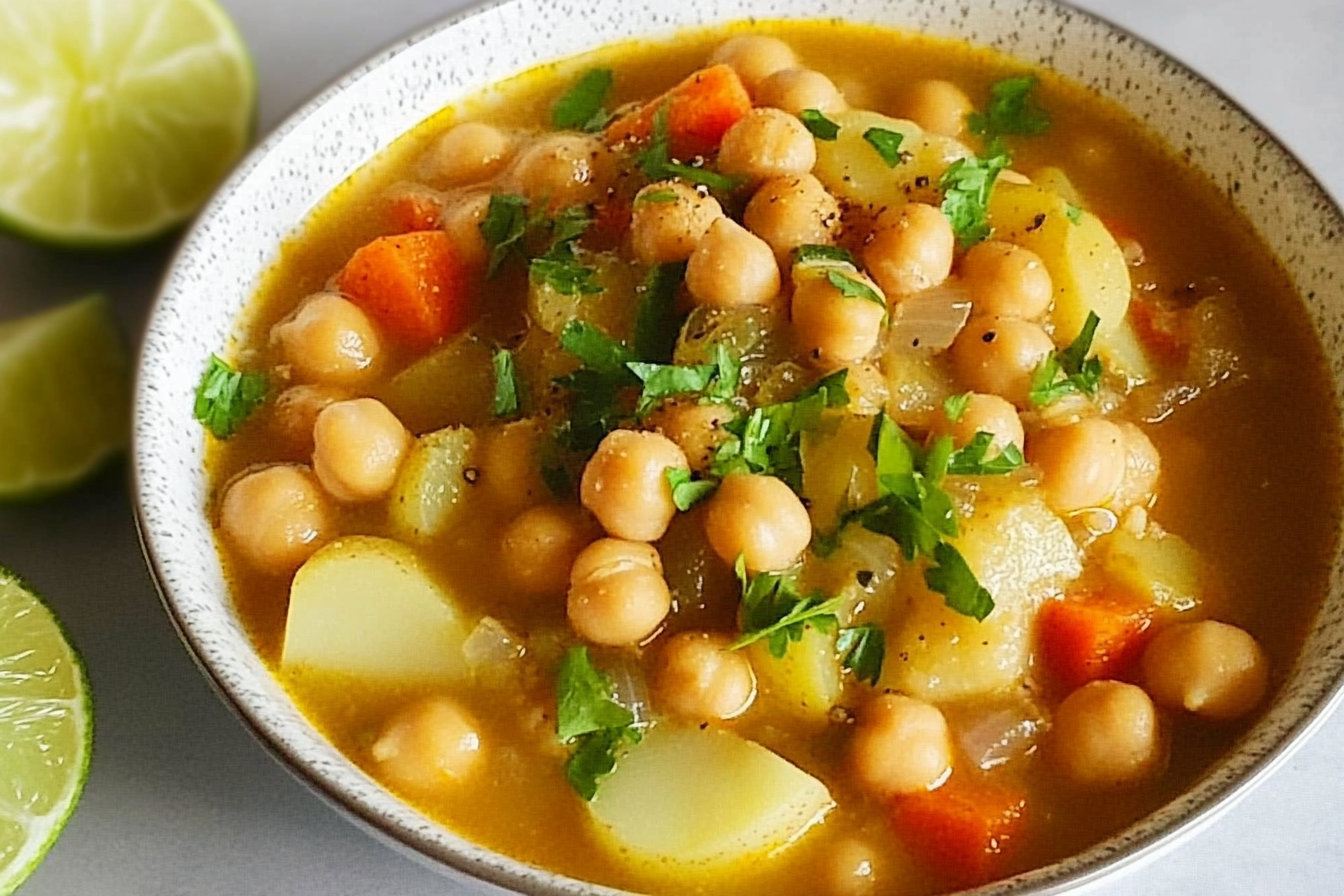 Garbanzos con patatas y verduras
