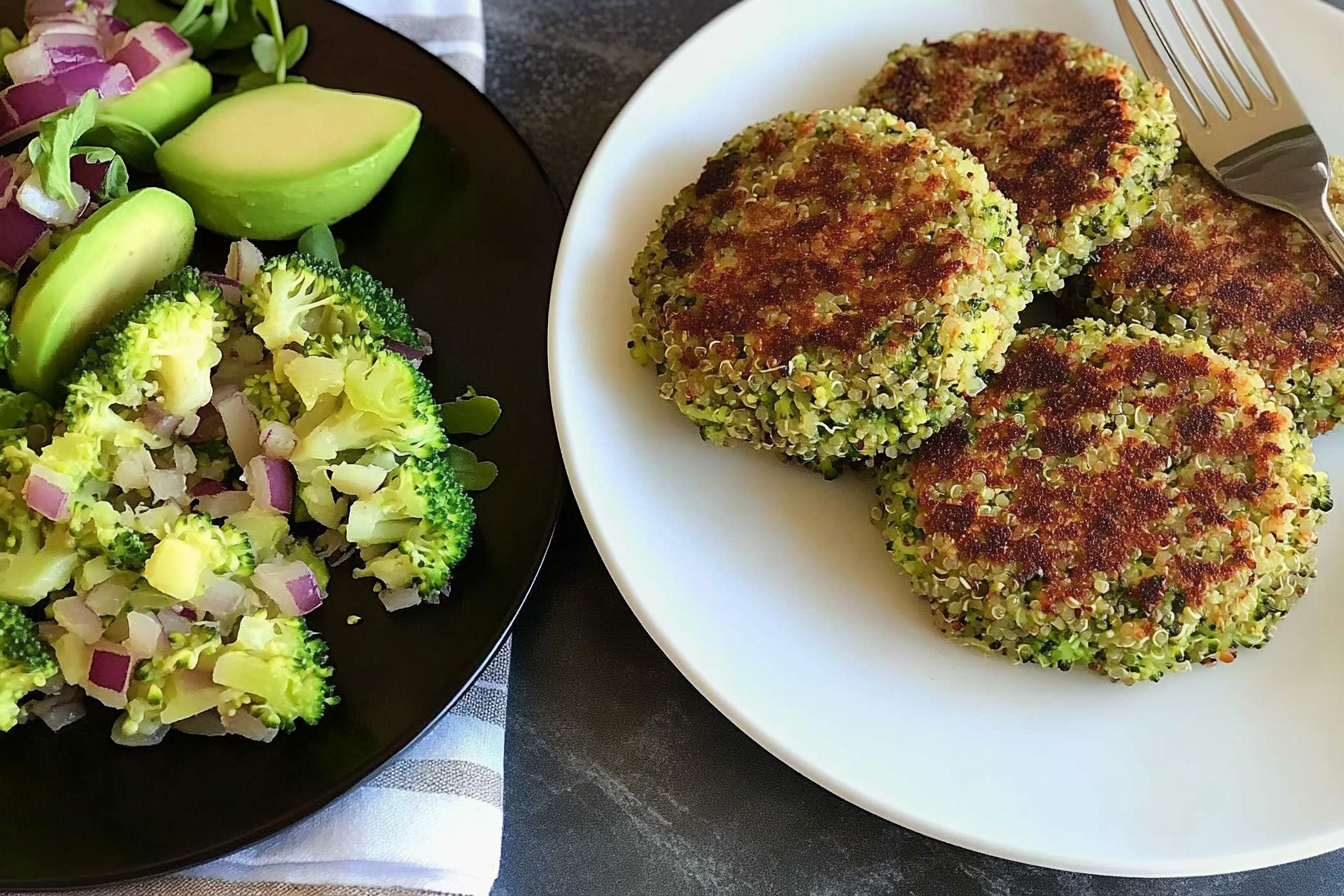 Hamburguesas de brócoli y quinoa