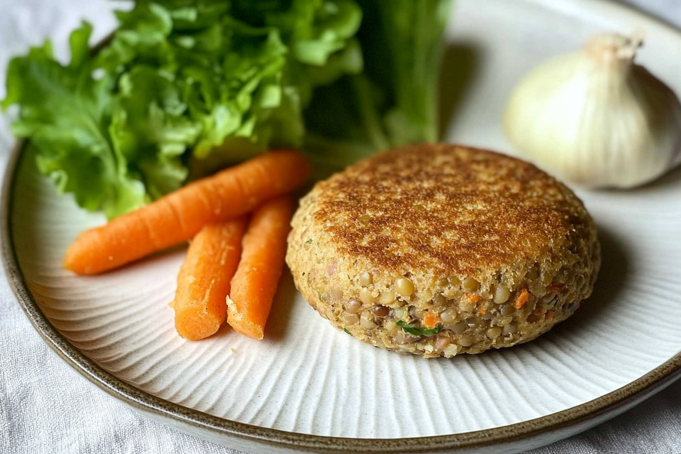 Hamburguesas de lentejas y zanahoria