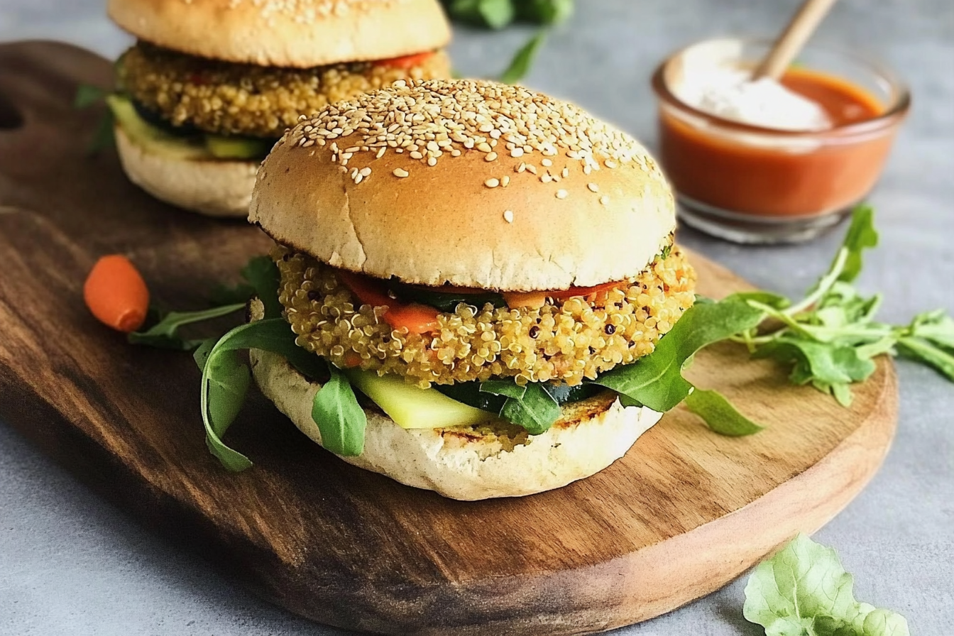 Hamburguesas de quinua y verduras
