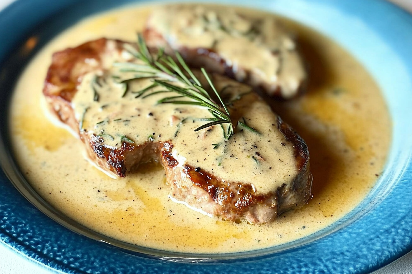 Lomo de cerdo a la mostaza