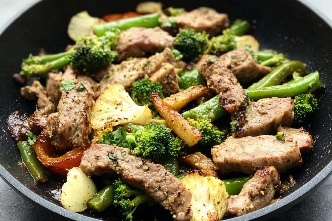 Lomo saltado con verduras