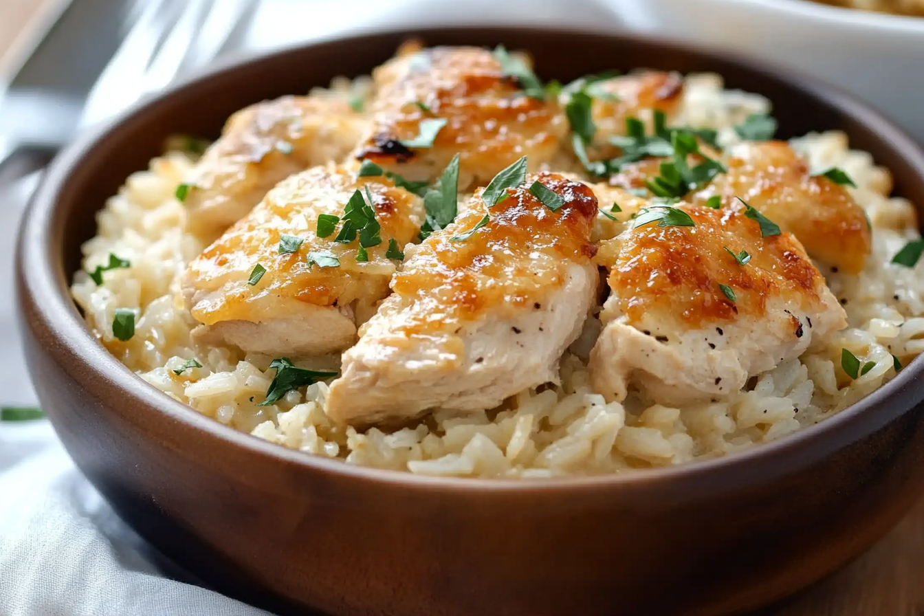 Pollo Ángel con Arroz
