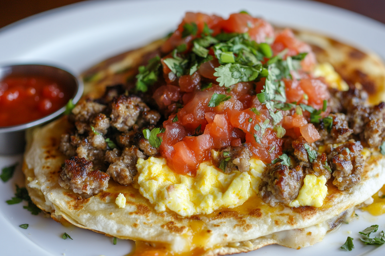 Quesadillas de desayuno fáciles