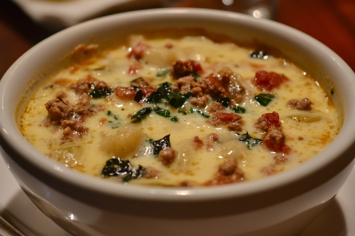 Sopa Toscana de Olive Garden