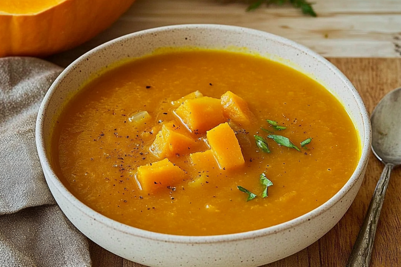 Sopa de calabaza cremosa
