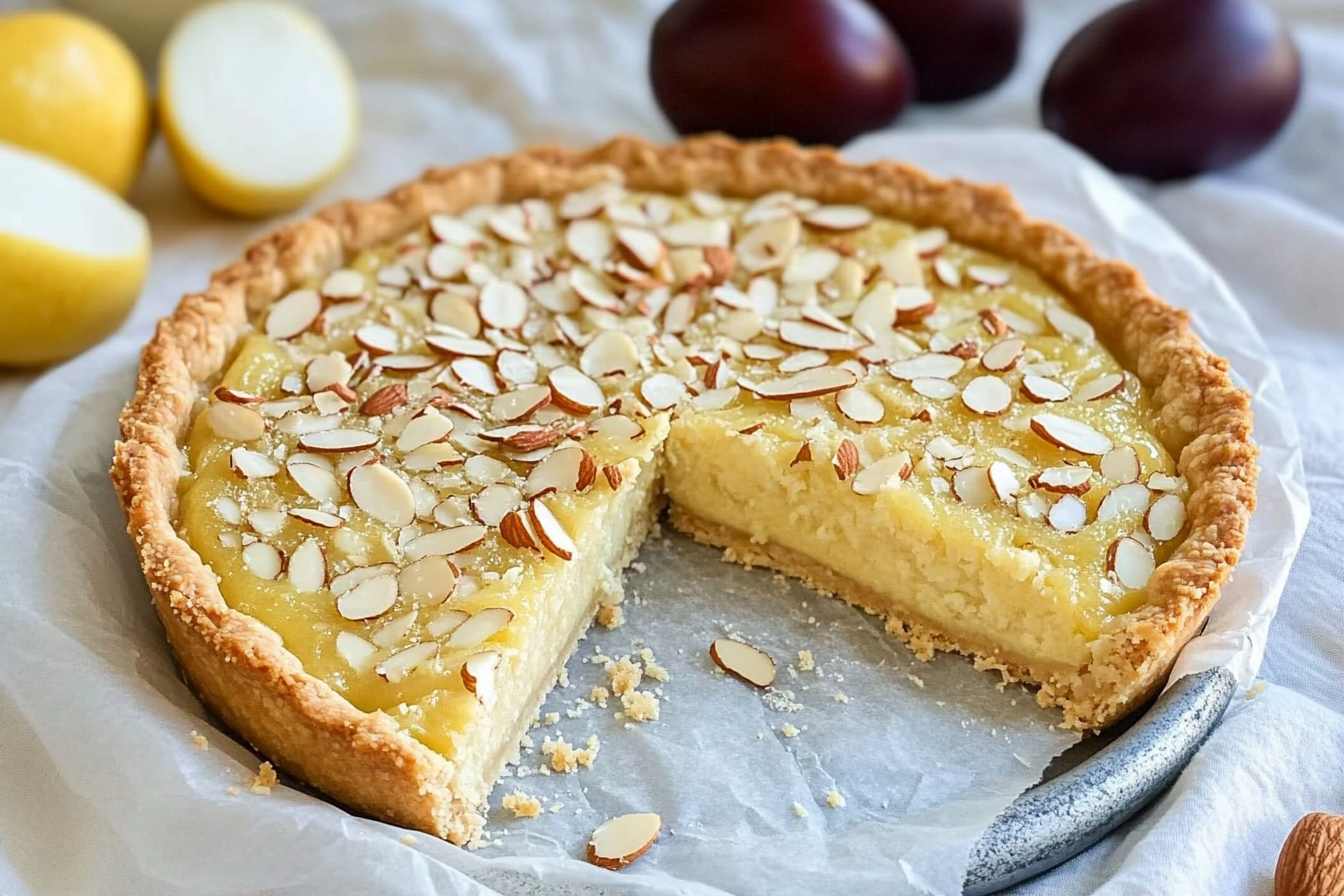 Tarta de almendras y limón