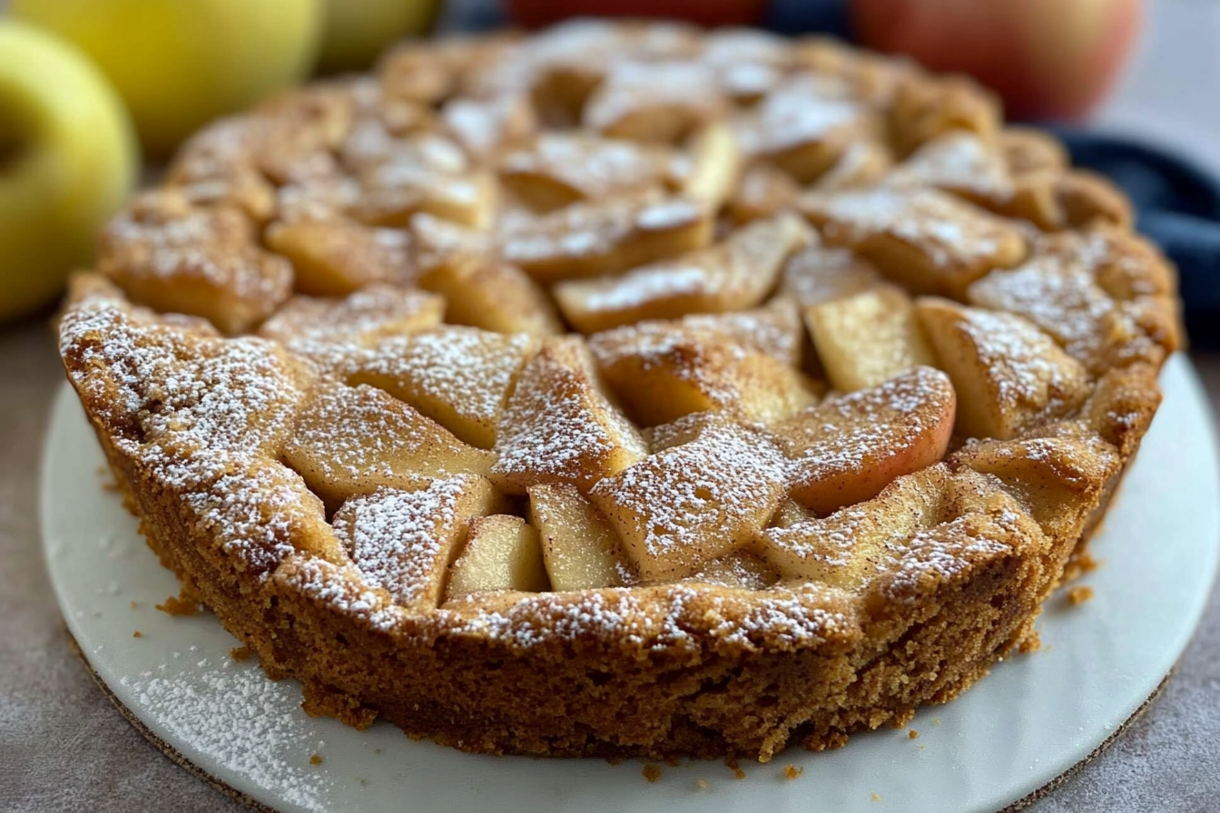 Tarta de manzana de aprovechamiento