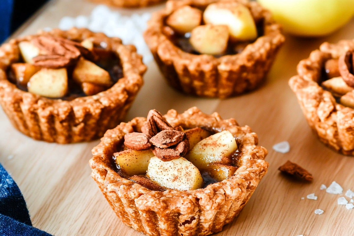 Tartaletas de manzana y crema