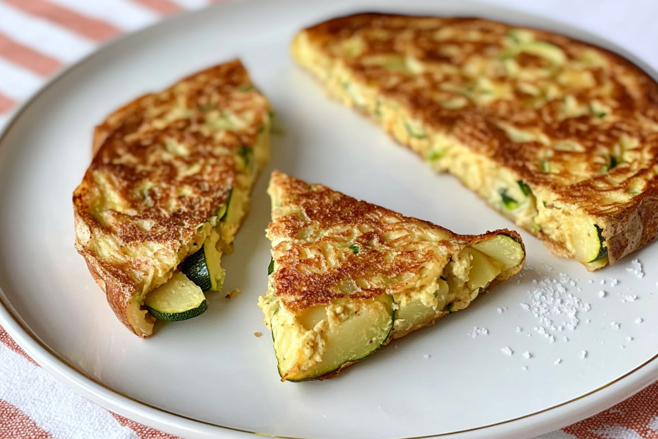Tortilla de patata y calabacín