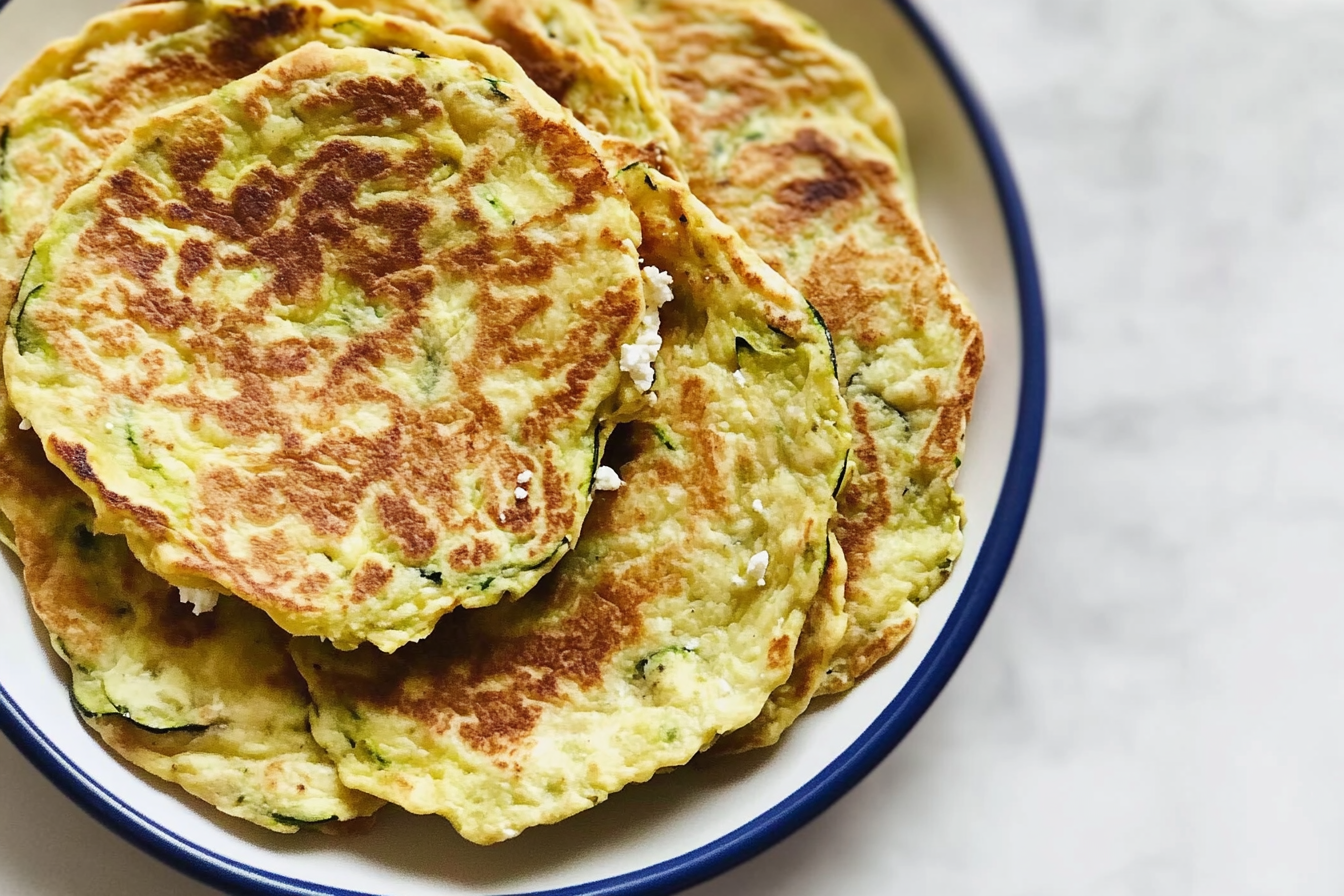 Tortillas de calabacín con feta