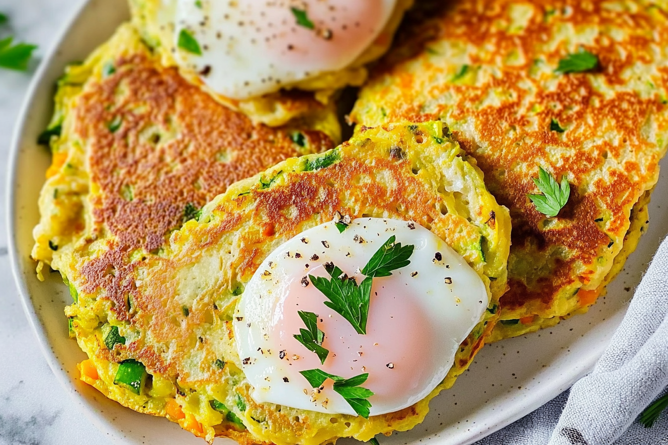 Tortitas de verduras y huevo