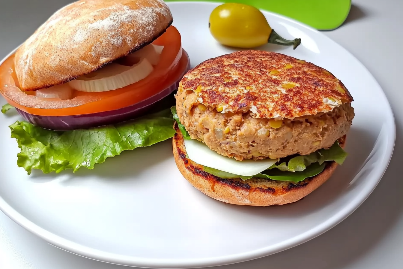 Hamburguesa de soja y calabaza