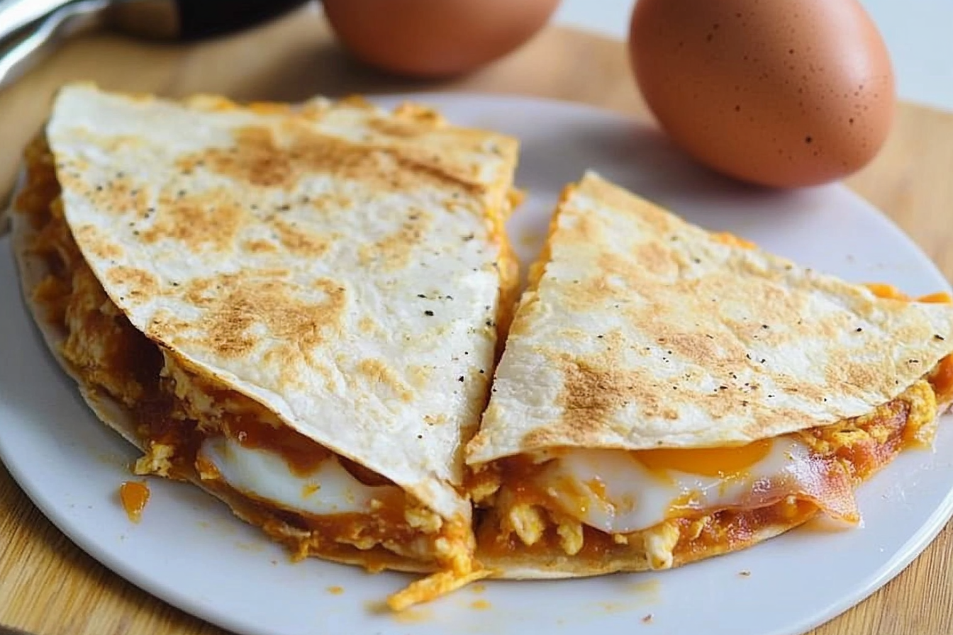 Quesadillas de pollo y huevo