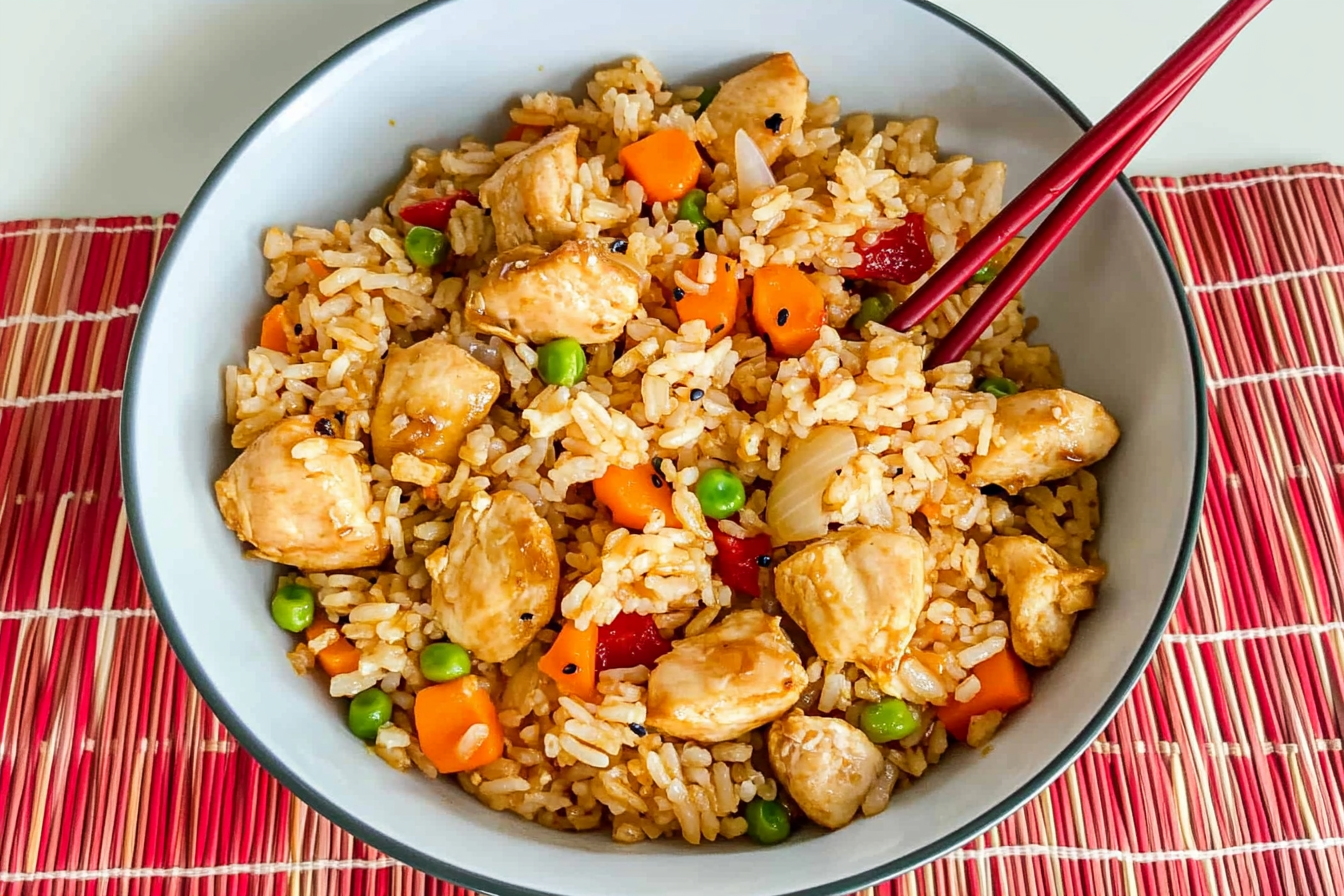 Arroz frito estilo cantonés