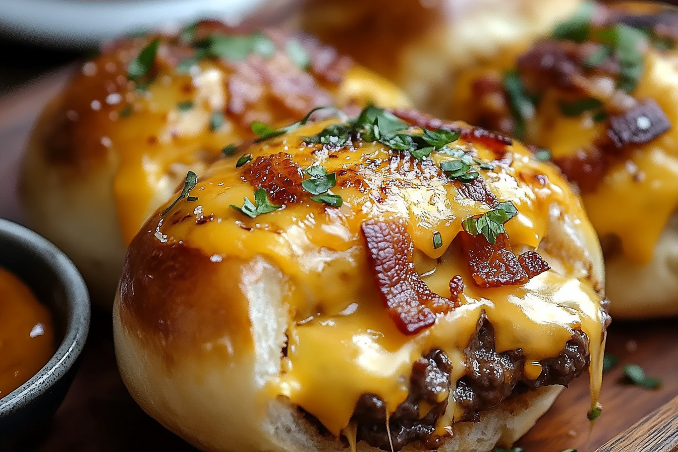 Bombas de hamburguesa con tocino
