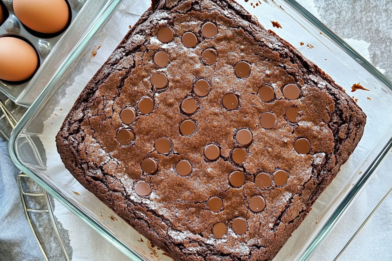Brownie de calabacín y chocolate