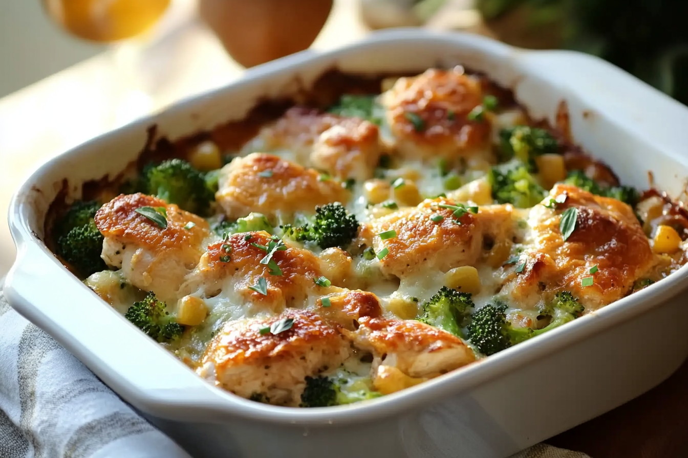 Cazuela de Pollo y Brócoli
