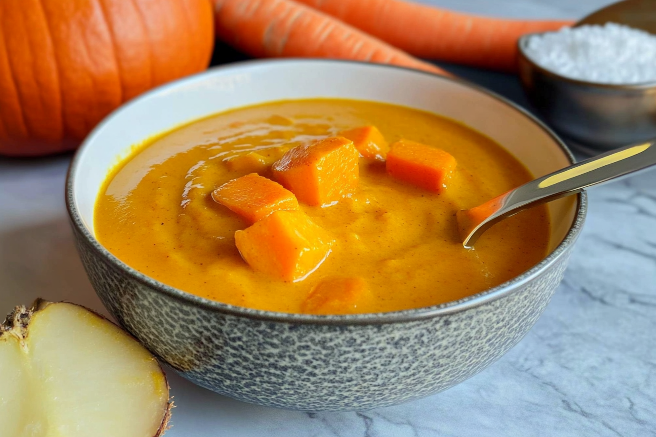 Crema de zanahoria y calabaza