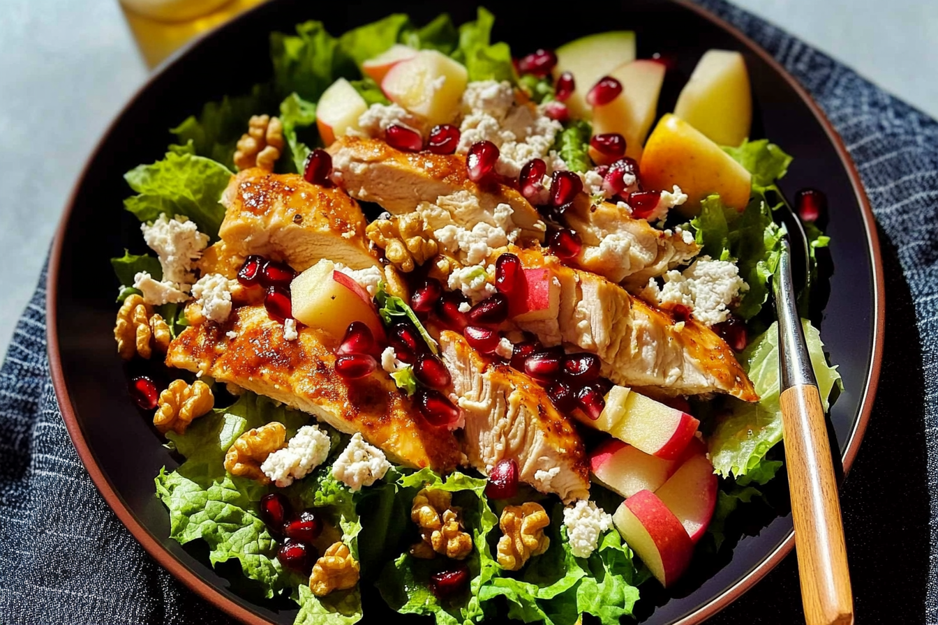 Ensalada otoñal de pollo