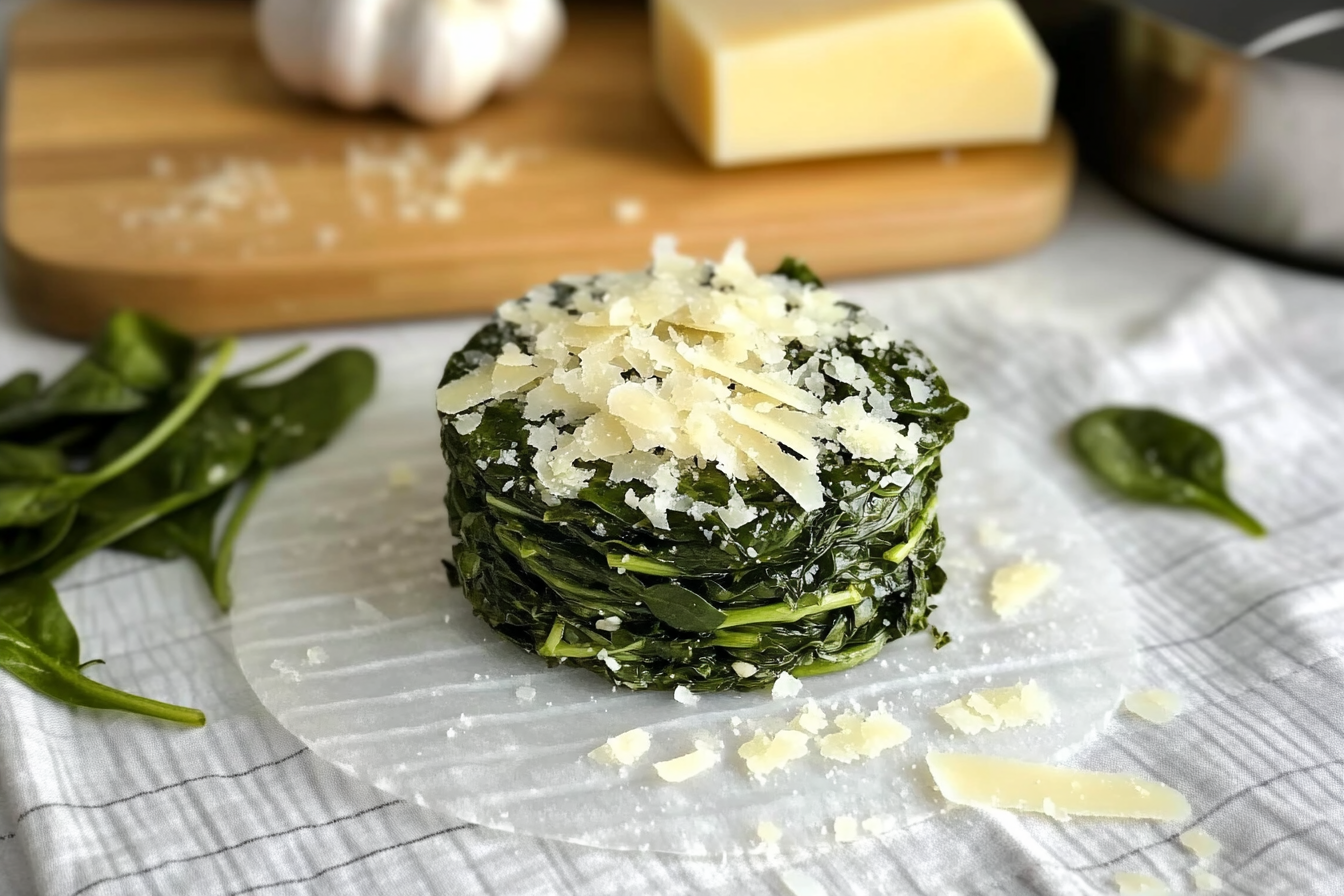 Espinacas al parmesano