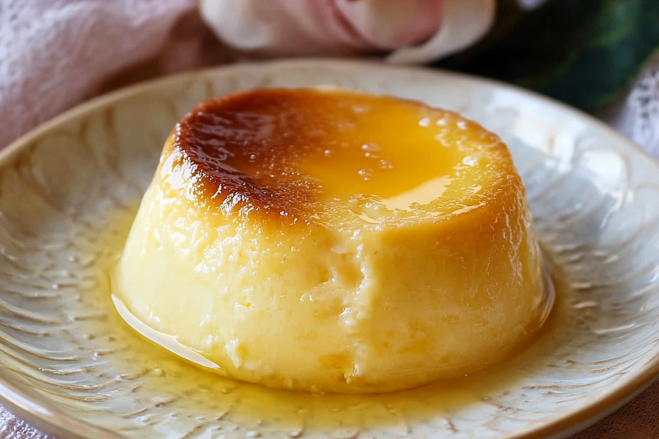 Flan de huevo y vainilla