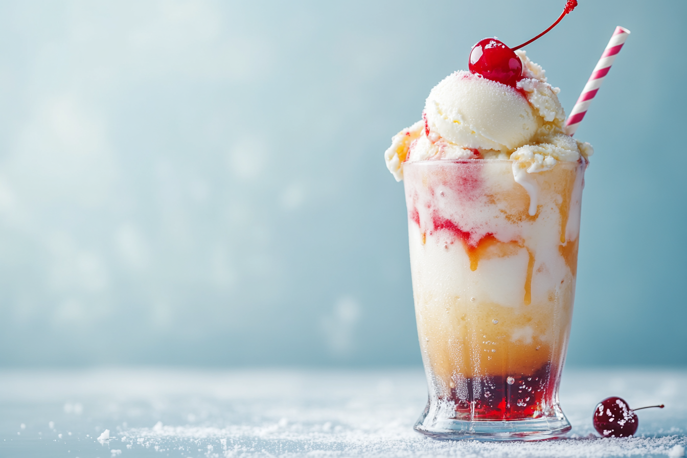 Flotador de helado Shirley Temple