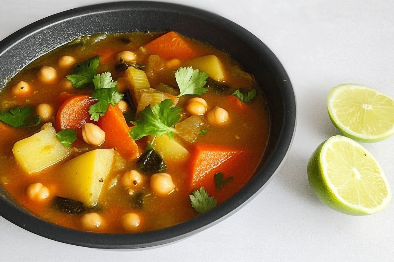 Garbanzos con patatas y verduras