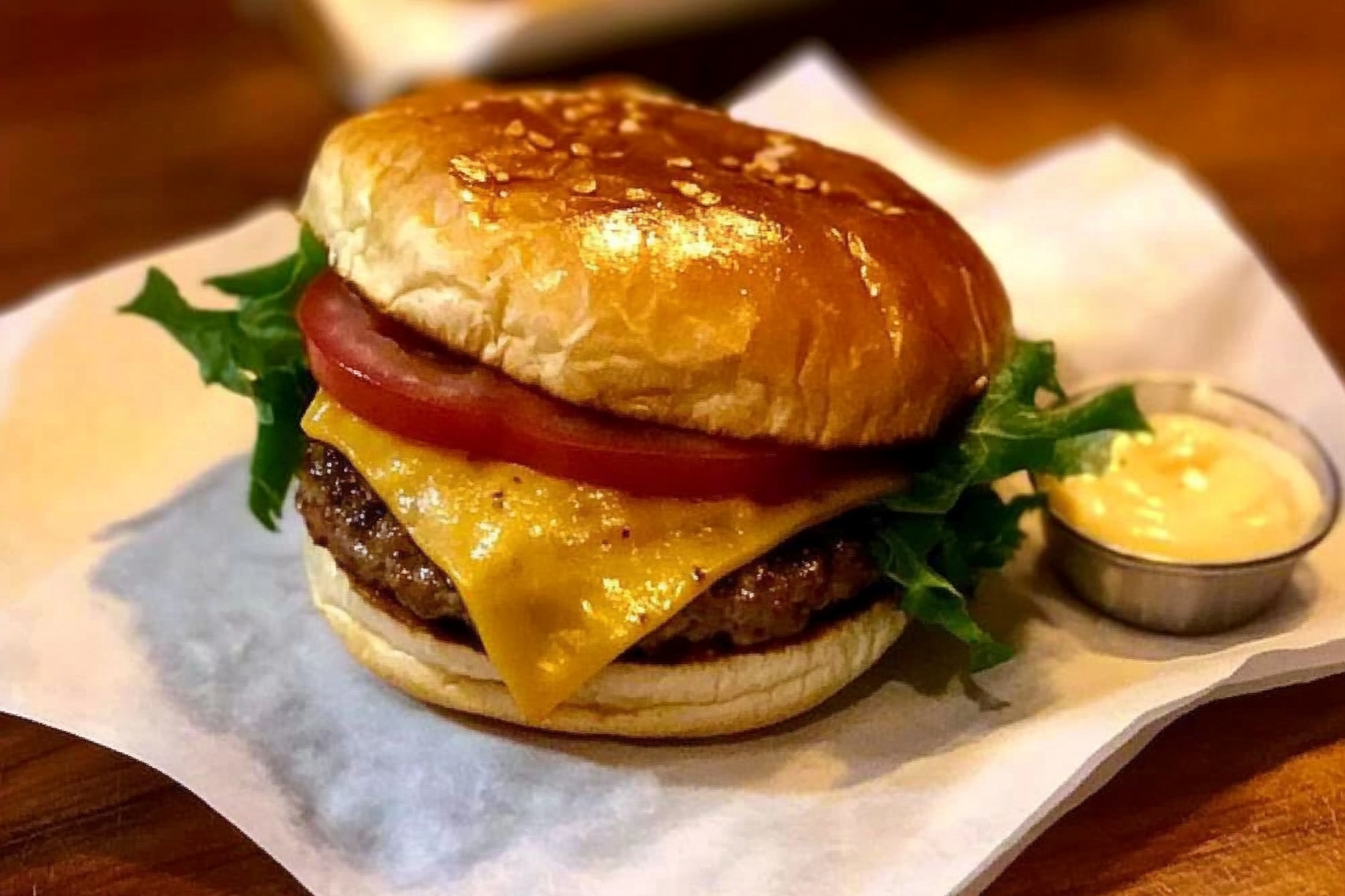 Hamburguesa casera deliciosa