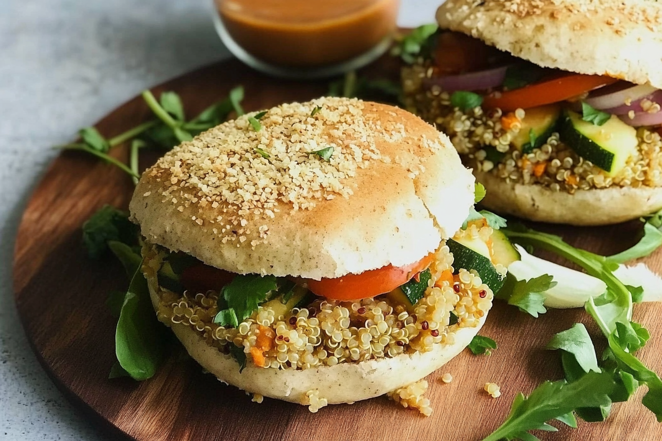 Hamburguesas de quinua y verduras