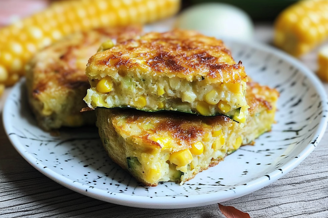 Pastel de calabacín y maíz