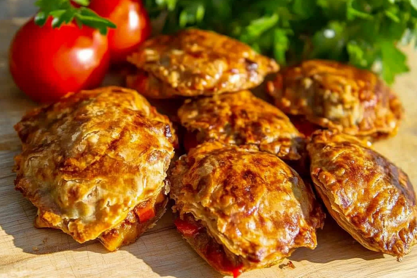 Pastelitos de carne al aire
