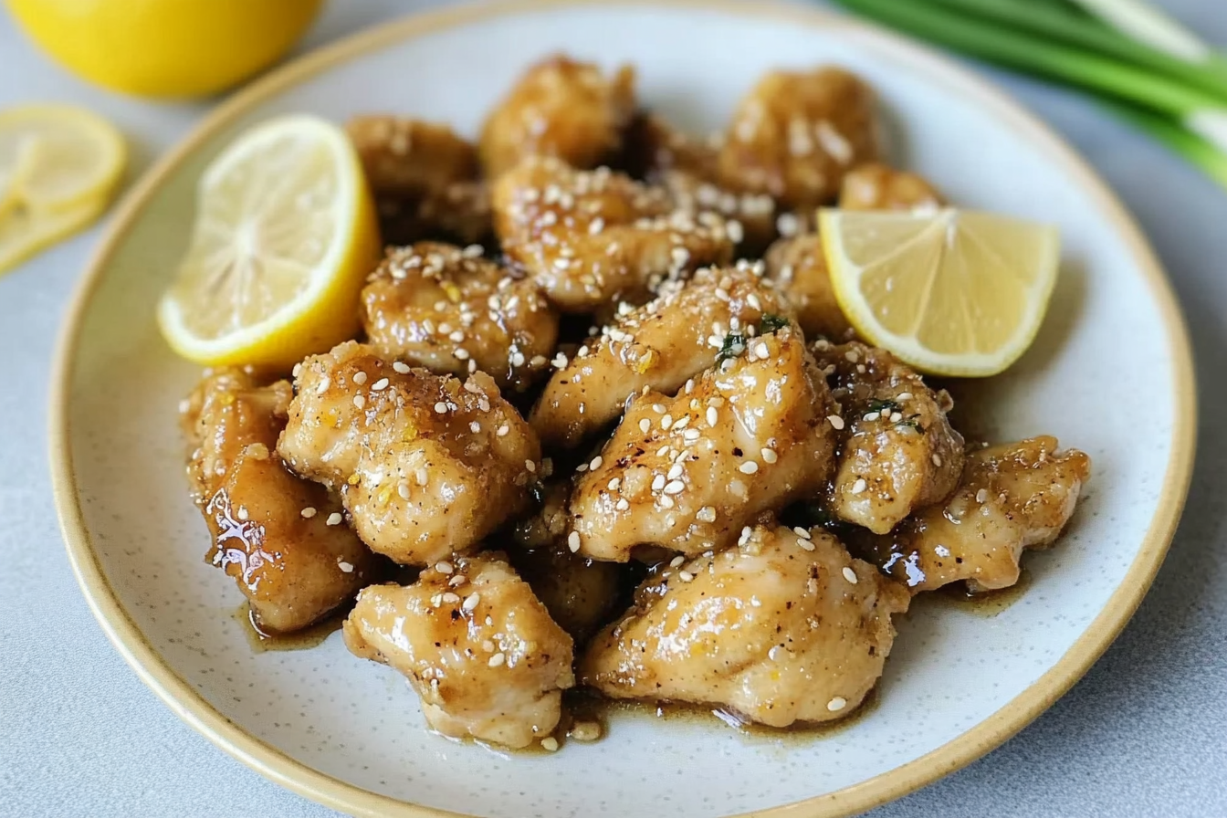Pollo al limón estilo chino