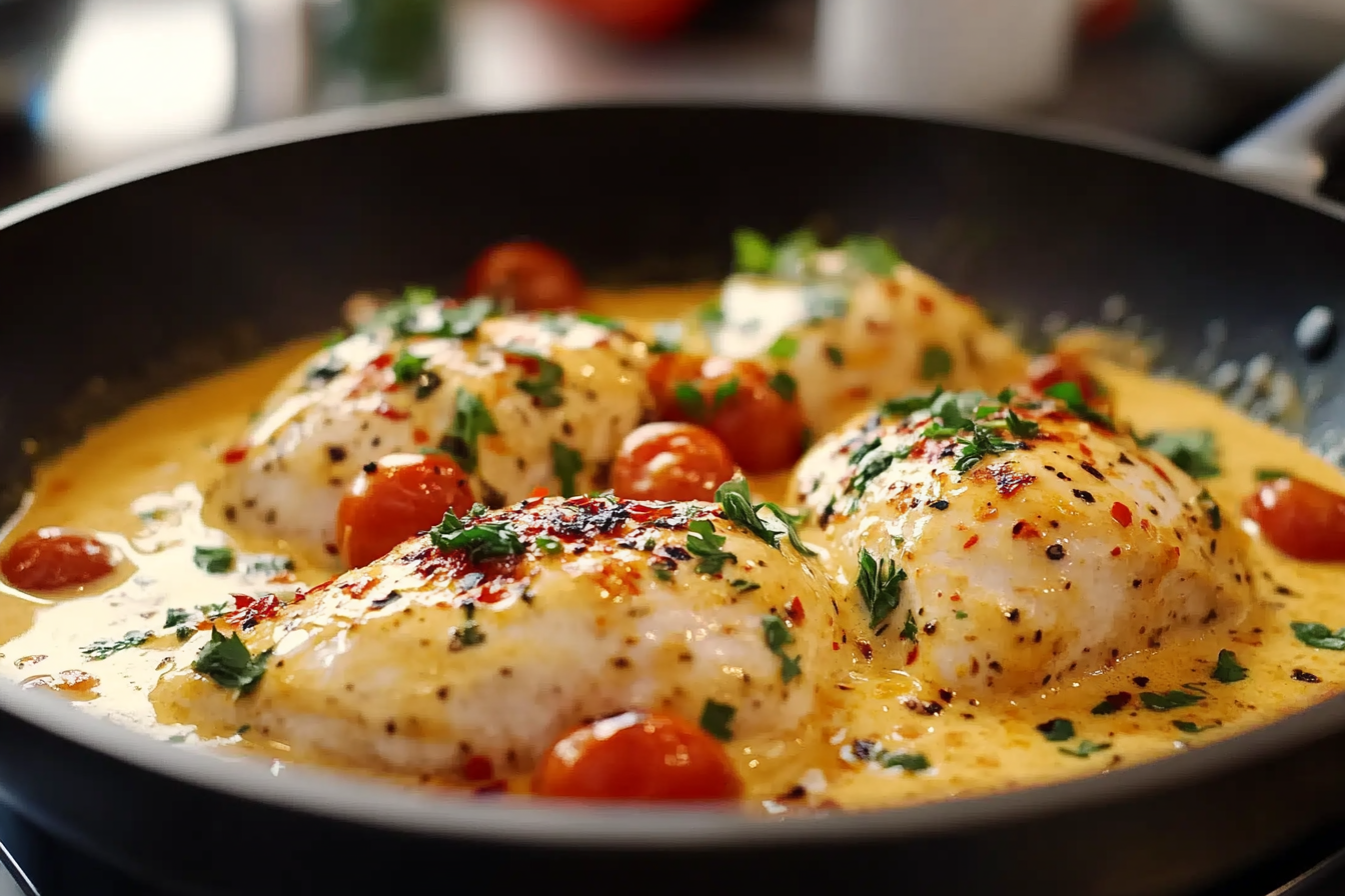 Pollo cremoso para casarse