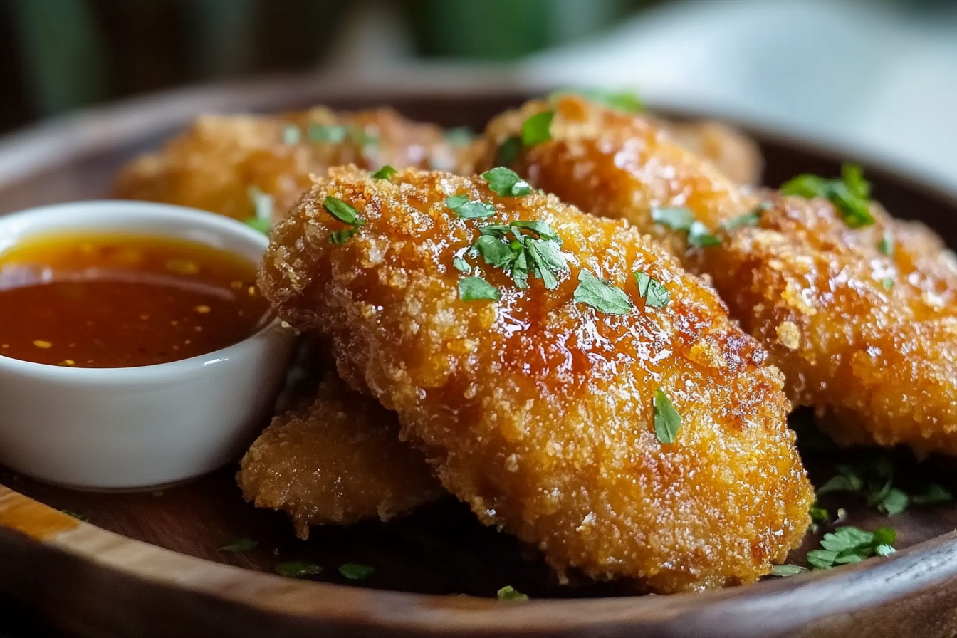 Pollo picante al horno crujiente