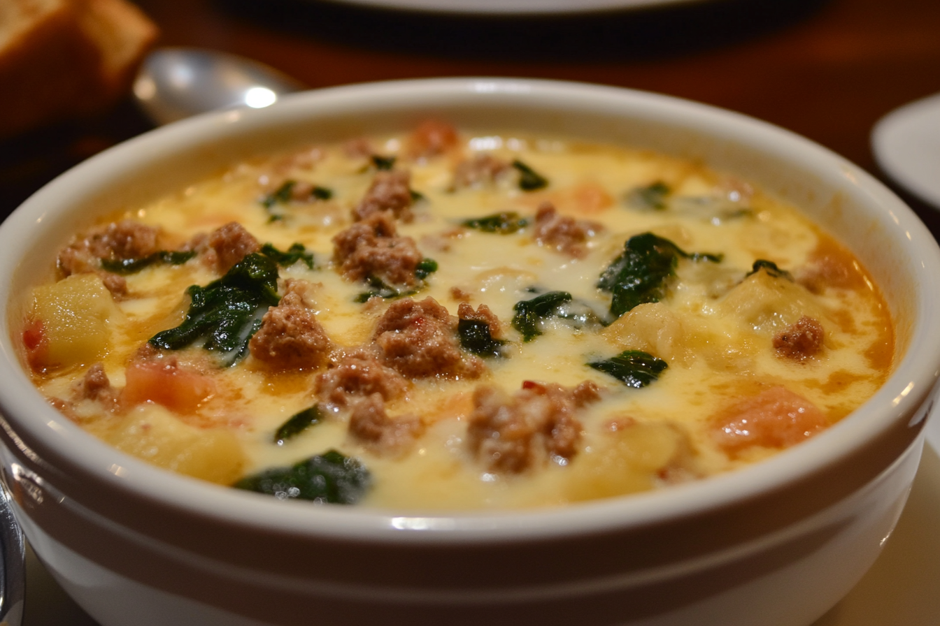 Sopa Toscana de Olive Garden