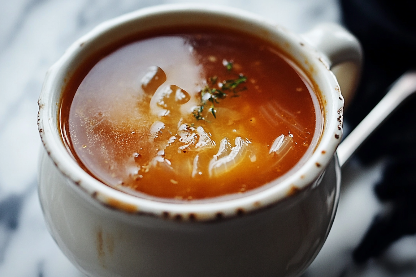 Sopa de cebolla francesa
