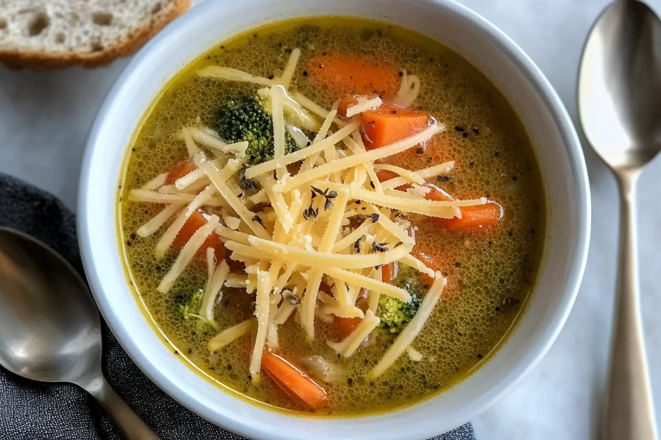Sopa de zanahoria y brócoli